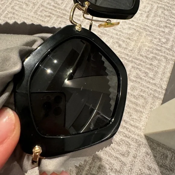 MIU MIU SMU 06O 1AB - 1A1 Sunglasses Grey SMU06O Frame - Picture 5 of 10